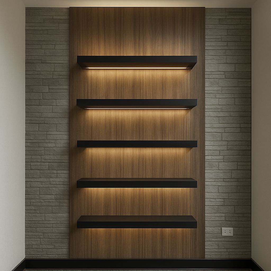 Wall Shelves with Lighting
